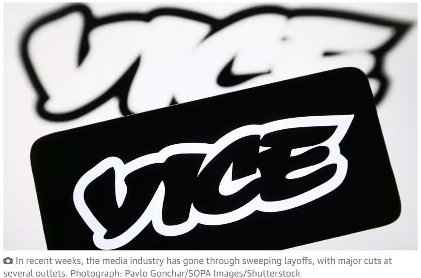 Vice Media to lay off hundreds of workers and stop publishing on its site